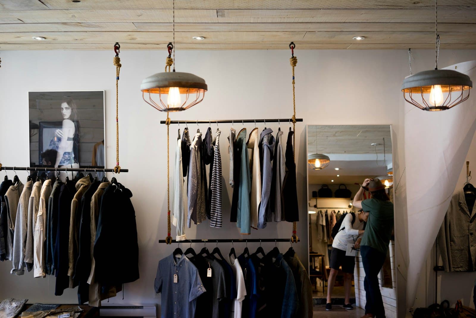 The tee on the store rail